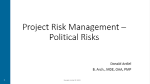 Project Risk Management: Political Risks